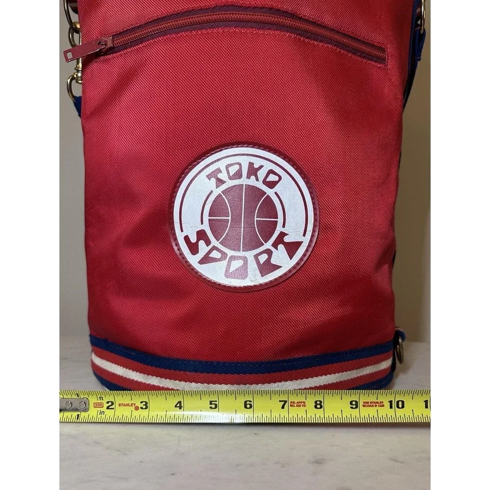 Toko Sport Duffel Bag Mens Womens Large Red Excellent Vintage Style‎ Basketball
